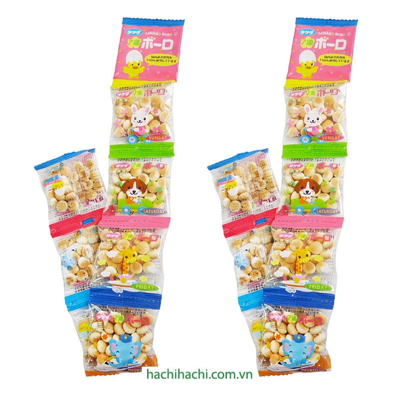 Bánh viên Boro trứng sữa Takeda 70g (10g x 7 gói) - Hachi Hachi Japan Shop