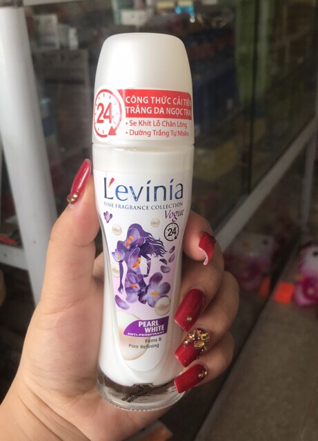 Lăn Khử Mùi L'evinia Trắng Da Ngọc Trai 65g