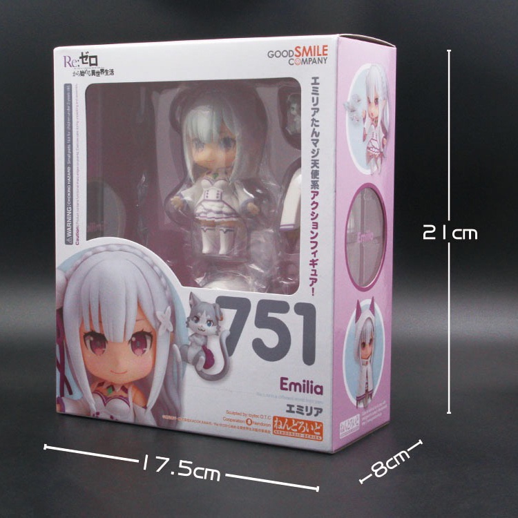 Mô Hình Nhân Vật Anime Re: Life In A Different World From Zero Nendoroid #732 Rem #732 Ram #Mô Hình Nhân Vật Emilia 751 Bằng PVC Chất Lượng Cao
