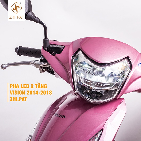 Chóa đèn led Vision 2014-2018, đèn pha led 2 tầng Zhi.pat chính hãng - Bảo Hành 1 Năm