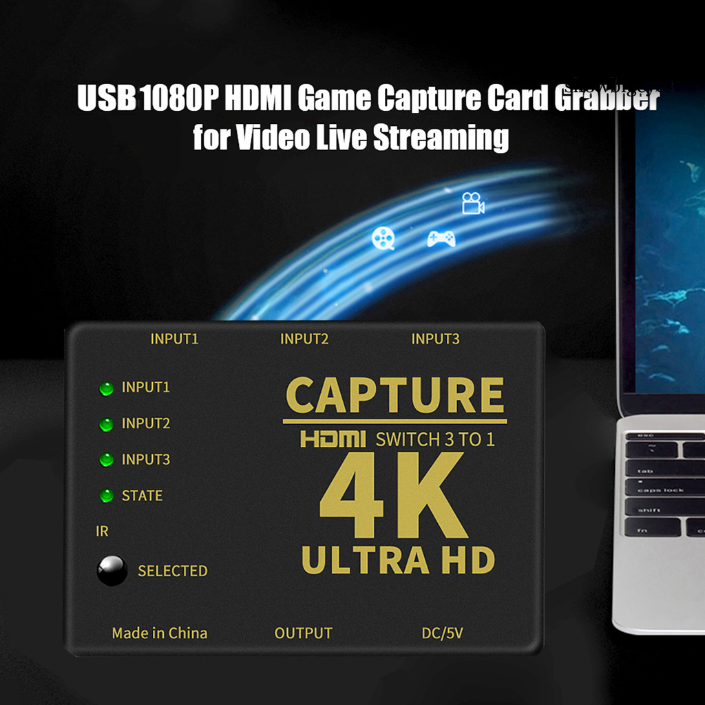 Máy Quay Video Sh-Y Hdmi-Compatible Sang Usb 2.0 1080p Hd Và Phụ Kiện