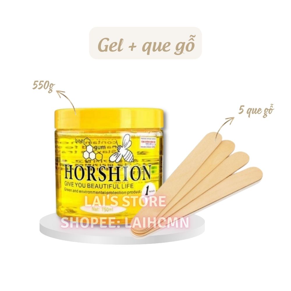 Gel wax Horshion tặng que gỗ