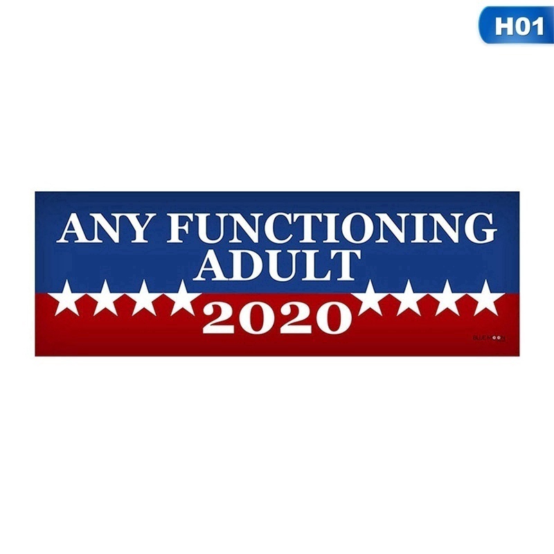 Set 10 nhãn dán chữ Any Functioning Adult 2020 độc đáo trang trí xe hơi