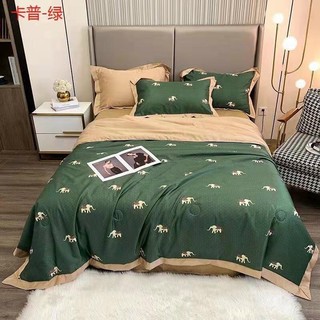 BỘ CHĂN CHẦN HÈ GA GỐI COTTON lụa tencel thái 40S  cao cấp (mềm chần-drap-ga giường)