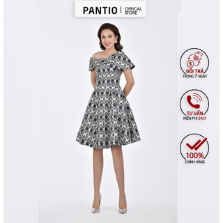 Fdh5279 - đầm dạ hội dáng trơn và hoạ tiết - pantio