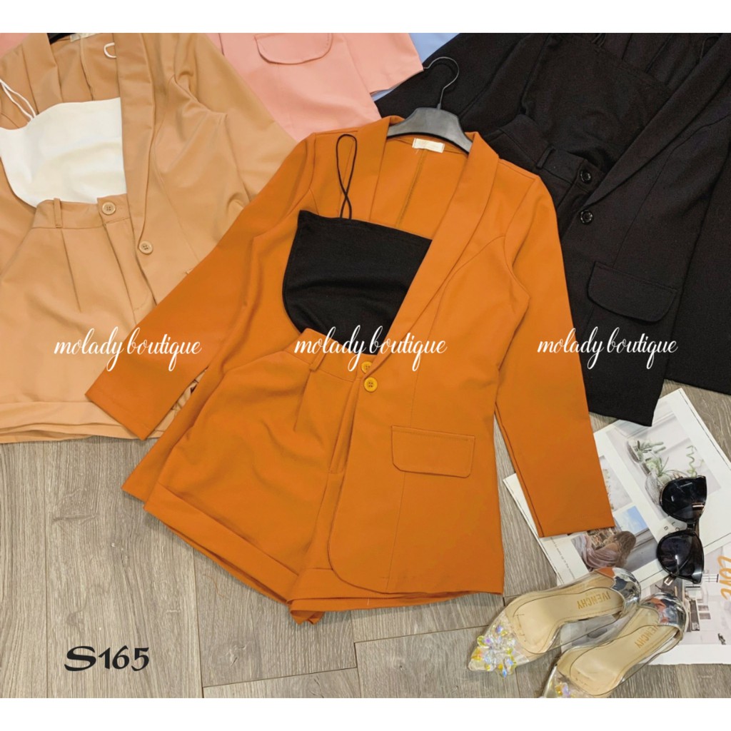 Set Vest 3 Món Tay Dài Sang Chảnh Chuẩn Đẹp S165 - MOLADY | BigBuy360 - bigbuy360.vn