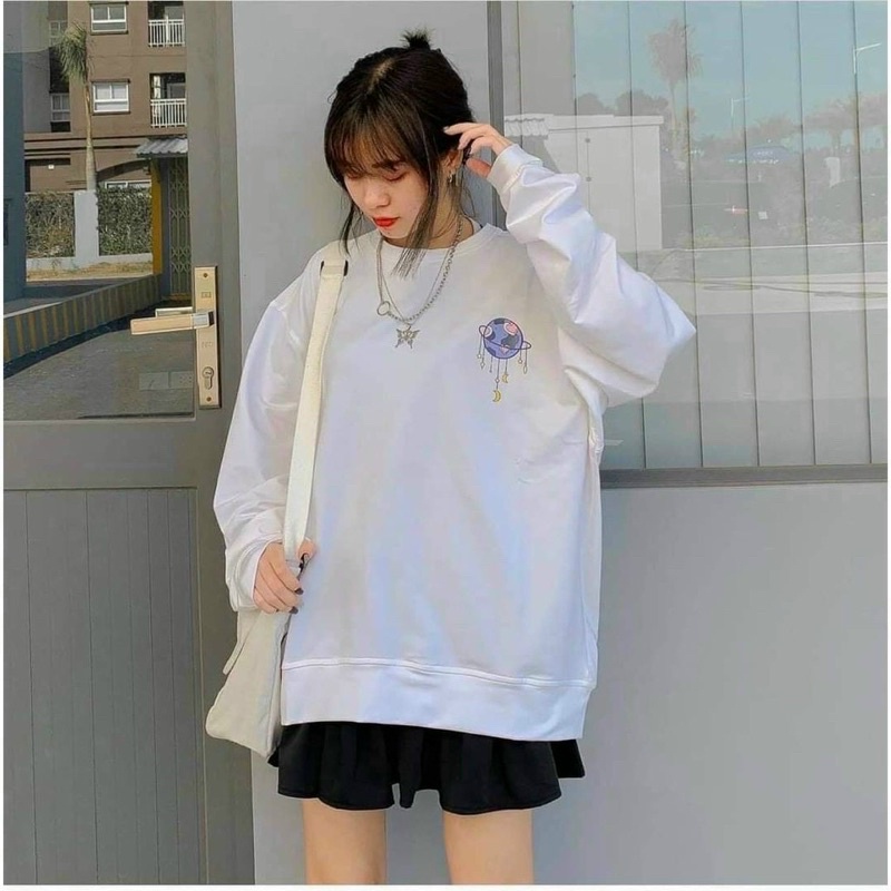 Áo sweater Gấu Uni unisex form rộng chất nỉ bông phong cách Ulzzang