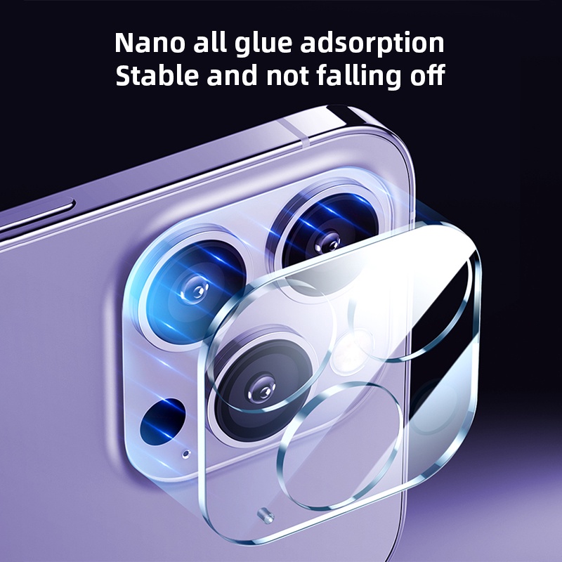 Set 2 Kính Cường Lực Siêu Mỏng Bảo Vệ Ống Kính Máy Ảnh Sau Cho 14 13 Pro Max 13P 12 12 Pro 11 Mini