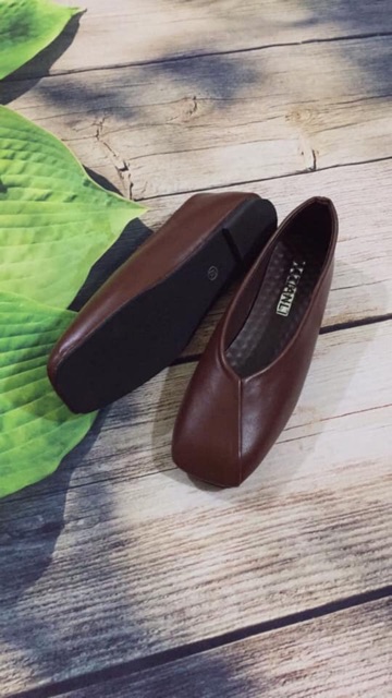 (Kèm ảnh thật) CÓ SẴN Giày búp bê mũi vuông, Giày bệt vintage | BigBuy360 - bigbuy360.vn