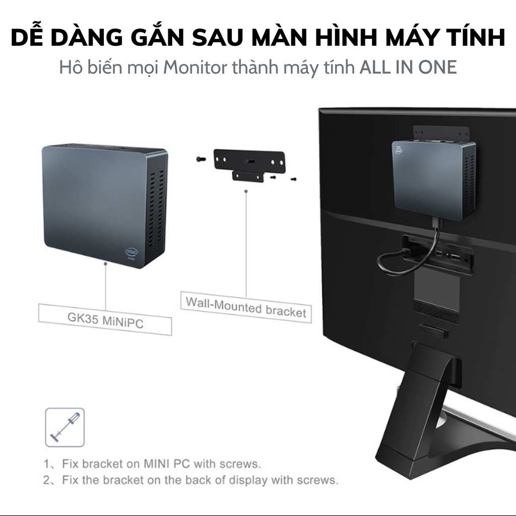 Máy tính để bàn – Máy Server – Mini PC NUC GK35 Intel J4205 RAM8GB ROM256GB | BigBuy360 - bigbuy360.vn