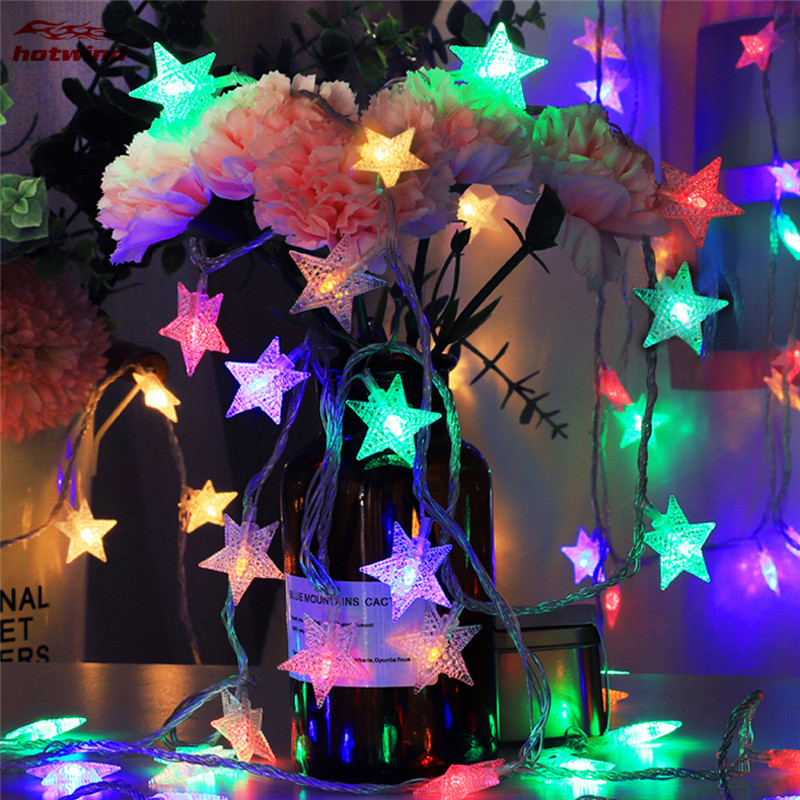 Dây Đèn Led Hình Ngôi Sao Trang Trí Nội Thất Cho Giáng Sinh Halloween