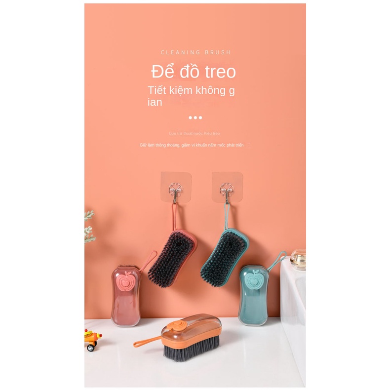 Bàn Chải Giặt  Lông Mềm Tự Động Không Phai Màu Chuyên Dụng Cho Nhà Tắm Ttm039
