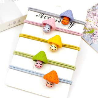 Combo 5 dây cột tóc hình Nấm Dễ Thương