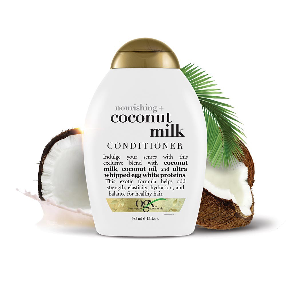 DẦU GỘI / XÃ GIÚP TÓC MỀM MỊN TINH CHẤT SỮA DỪA OGX NOURISHING + COCONUT MILK SHAMPOO 385ml/ 750ml
