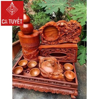 Combo 6 sản phẩm  (Khay, Ấm Chén, Gạt Tàn, Hộp Giấy, Ống Tăm,..)