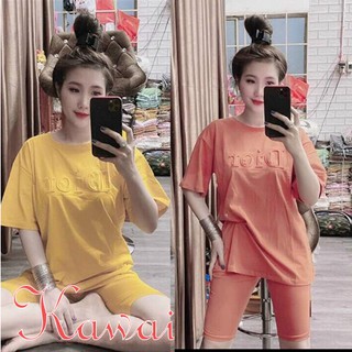 Set bộ thun tixi quần lửng áo ngắn tay siêu sang