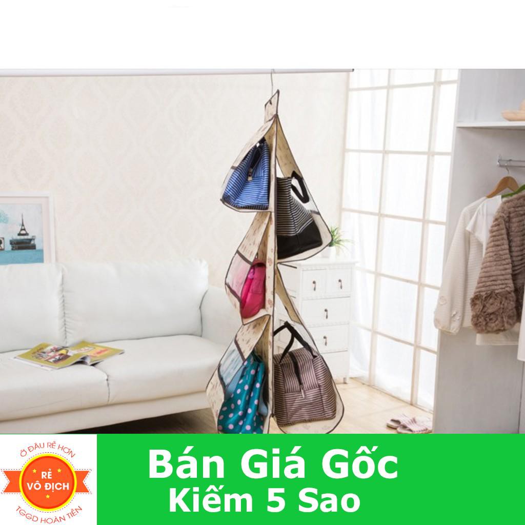 [VT] Túi treo bảo vệ giỏ xách 5 ngăn giúp bảo vệ những chiếc túi xách của bạn khỏi bụi bẩn, ẩm mốc XP50487