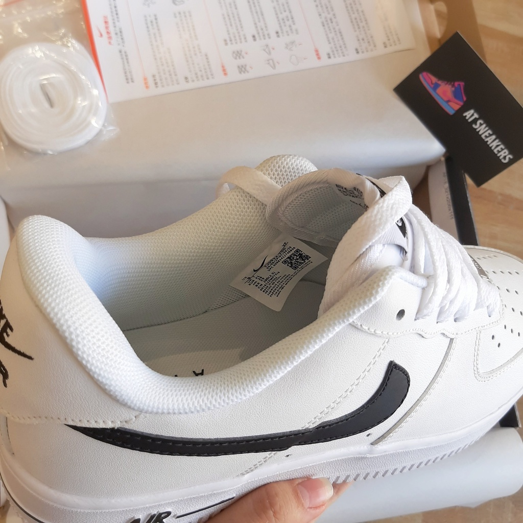 Giày Sneakers AF1 black swoosh