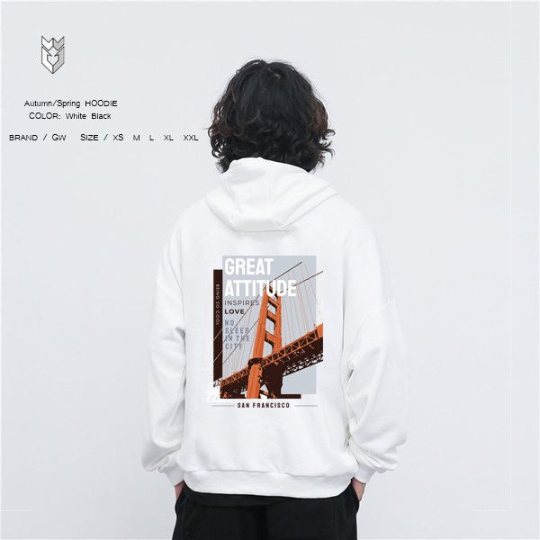 Áo hoodie unisex in mặt sau San Francisco nam nữ vải nỉ bông - GW Shop | BigBuy360 - bigbuy360.vn