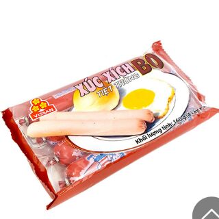 Xúc xích Vissan bò ( gói 4 cái × 40g)