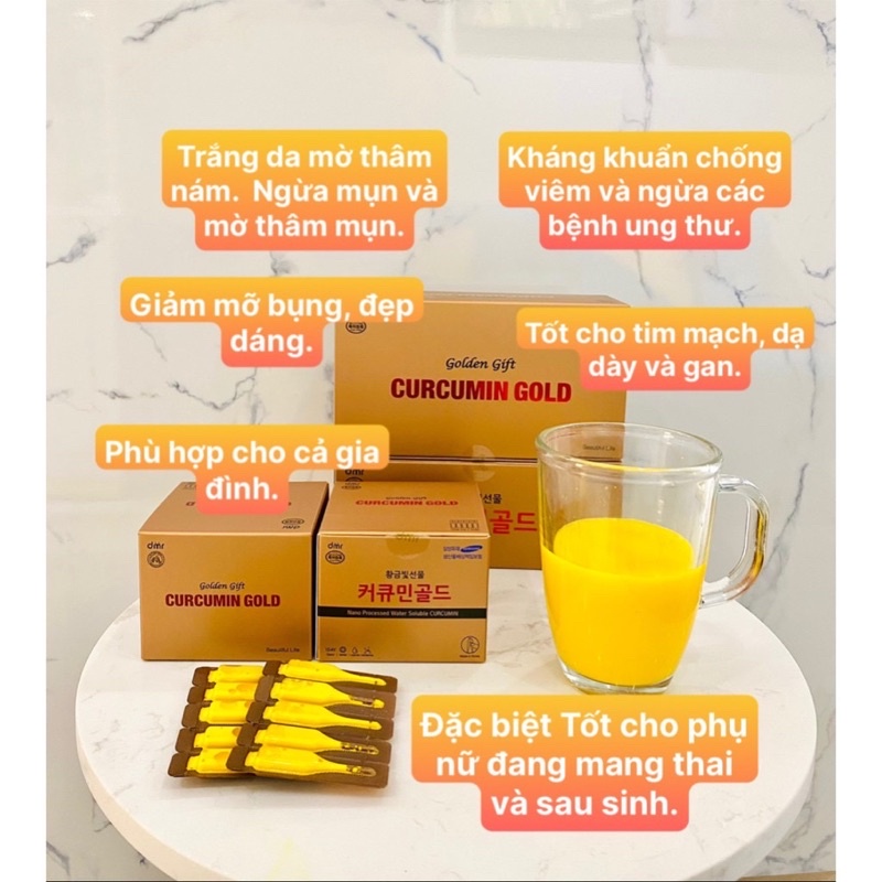 Tinh Chất Nghệ , Tinh Nghệ Nano Curcumin Gold Hàn Quốc Mẫu Mới