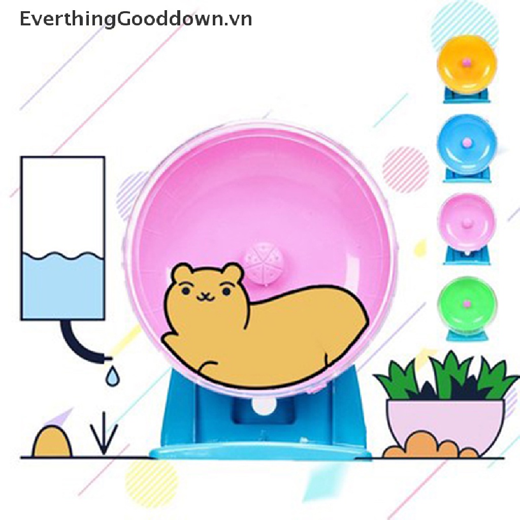 Everthingood Đĩa Đồ Chơi Tập Chạy Bộ Bằng Nhựa Hình Chuột Hamster Nhỏ Nhắn Dễ Thương