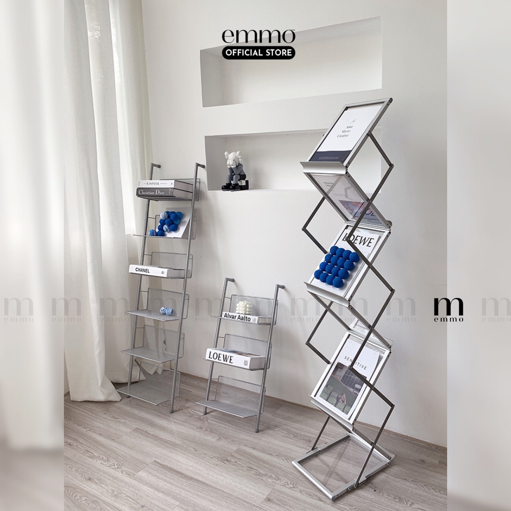 KỆ ĐỂ SÁCH, TẠP CHÍ, KỆ ZIZAC TRANG TRÍ DECOR EMMO - ZERO