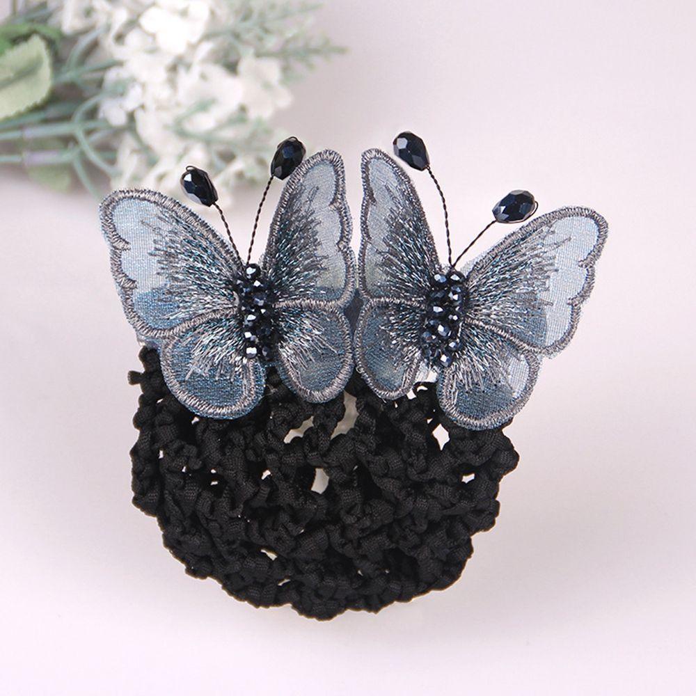 Ngà Voi Kẹp Lò Xo Cho Nữ Phục Vụ Hàng Không Ngọt Ngào|Vỏ Lưới Bọc Kẹp Tóc Y Tá