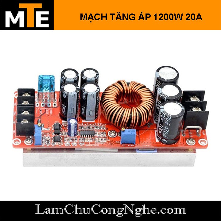 Mạch tăng áp 1200W 20A DC-DC 8-60V lên 12-83V