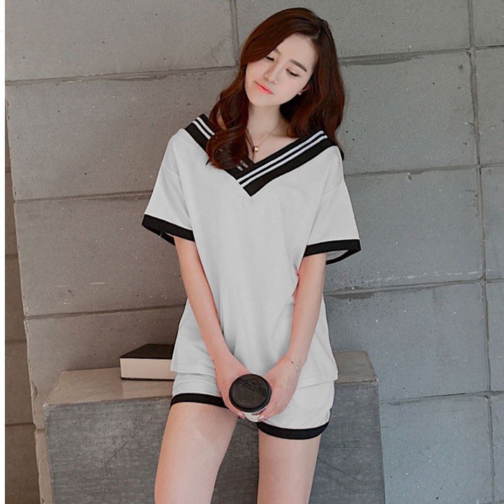 Đồ bộ nữ CỔ TYM Hàn Quốc vải cotton mềm mại thoáng mát không xù không chùn | BigBuy360 - bigbuy360.vn