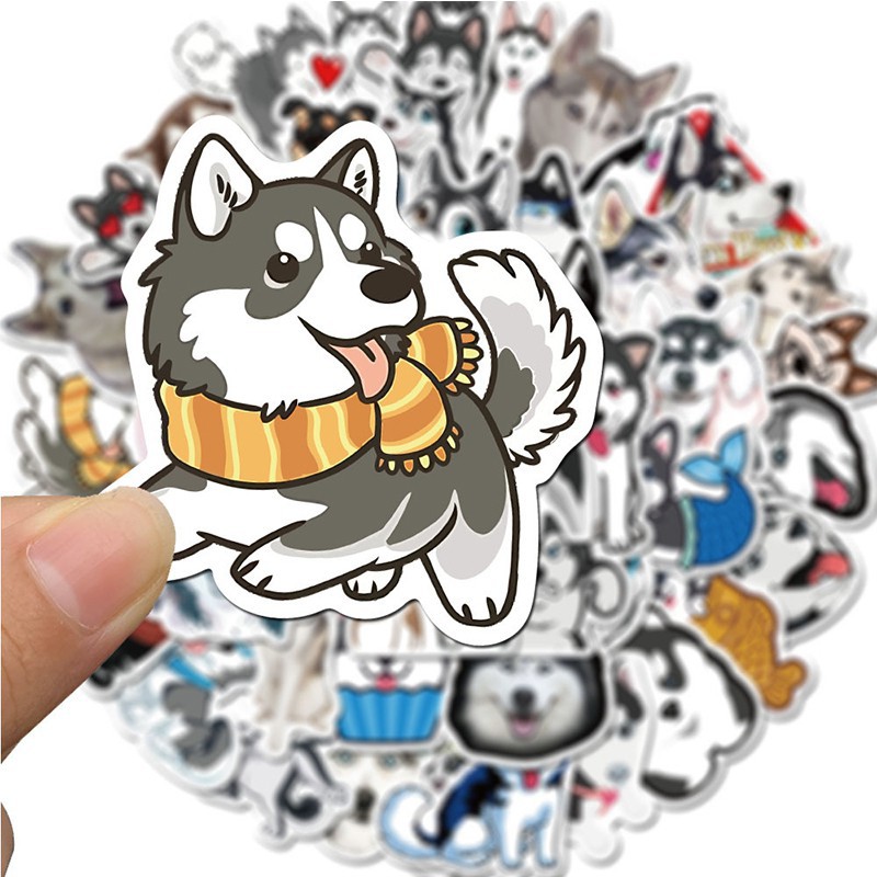 [STICKER] Set 100 miếng dán họa tiết hình thú chống nước dễ thương 010