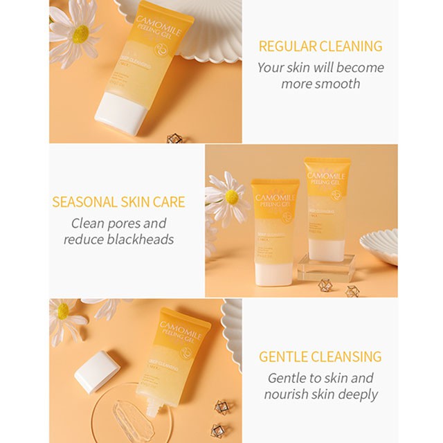 Gel Tẩy Tế Bào Chết Laikou Thành Phần Hoa Cúc La Mã Dưỡng Ẩm Tự Nhiên Cho Mặt 60g | BigBuy360 - bigbuy360.vn