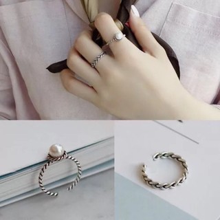 Set nhẫn 2 chiếc màu giả cổ điển