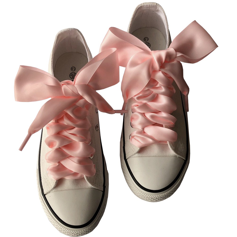 Ruy băng buộc giày bản rộng 4cm dài 100-150cm với nhiều màu tùy chọn