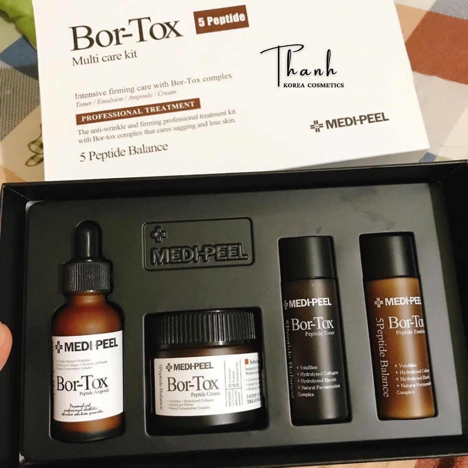 Set Dưỡng Căng Bóng Da Chống Lão Hóa MEDIPEEL BORTOX PEPTIDE 4 Món Hàn Quốc