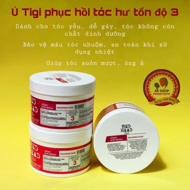 Ủ tigi ủ dưỡng tóc tigi hàng UK có bill đầy đủ