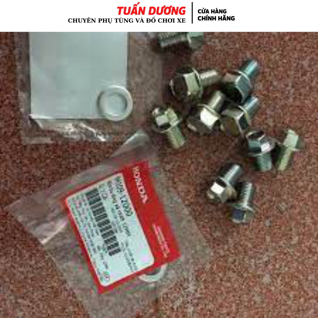 ốc xả dầu máy-lắp cho dream và wave honda các loại -đẹp như zin 100%