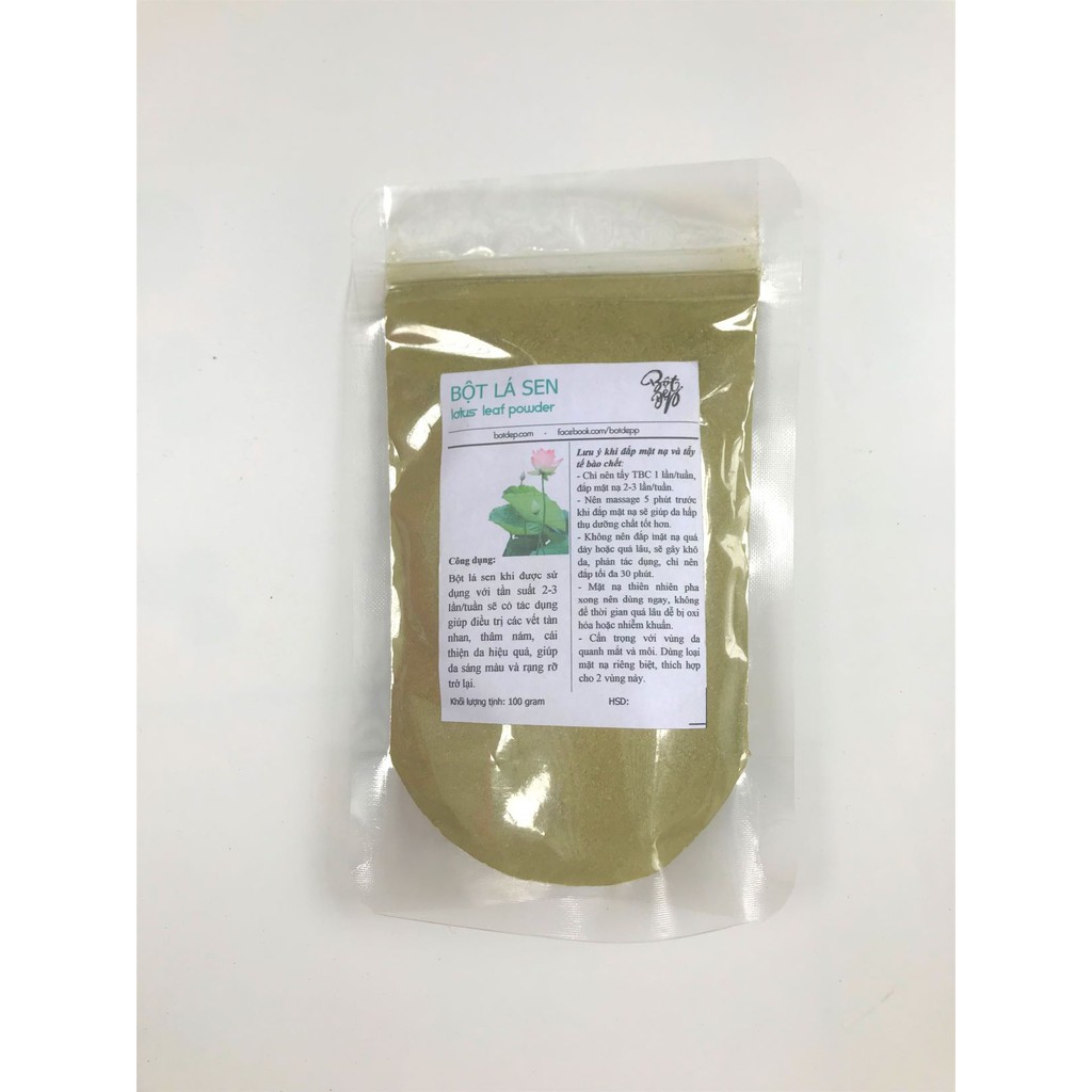 Bột lá sen sấy khô