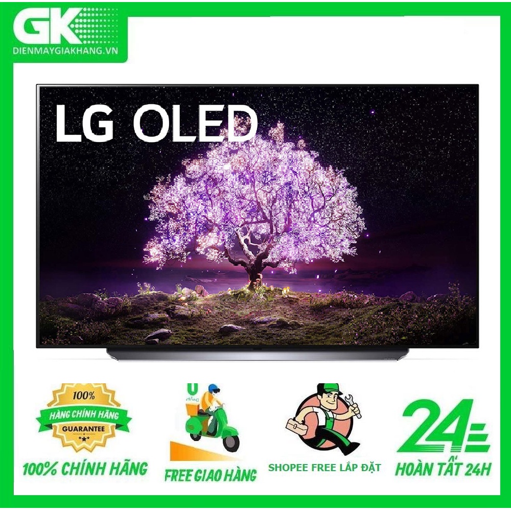 55C1PTB  - MIỄN PHÍ CÔNG LẮP ĐẶT- Smart Tivi OLED LG 4K 55 inch 55C1PTB Mới 2021