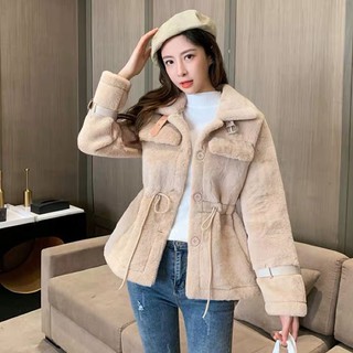 [Order taobao] Áo khoác lông rút dây eo ullzang