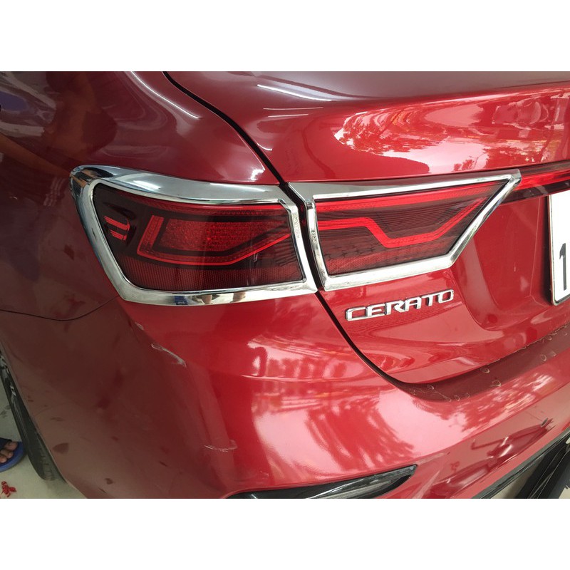 Viền Đèn Pha Hậu Xe Kia Cerato 2019 2020 2021 Mạ Crom