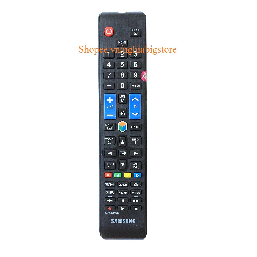 Remote Điều Khiển Smart TV, Internet TV, TV Thông Minh SAMSUNG AA59-00594A - NowShip Grab Tp.HCM