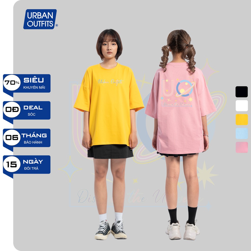 Áo Thun Tay Lỡ Nữ Nam Form Rộng URBAN OUTFITS In UO Discover ATO38 Cotton 4 Chiều Local Brand