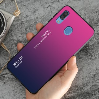 Ốp lưng kính cường lực Samsung Galaxy A20 - Gradient Edition