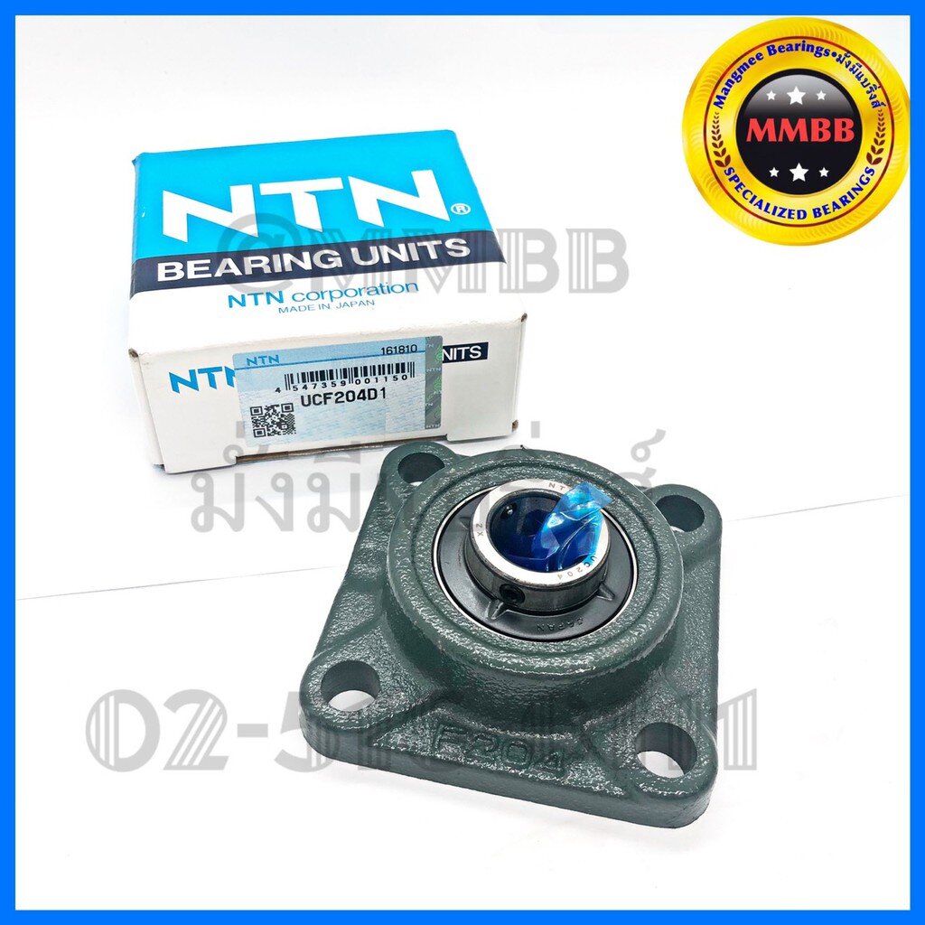 UCF 204 D1 NTN 20mm. Vòng bi búp bê với áo sơ mi gang vuông UCF204NTN Trục Mm 20