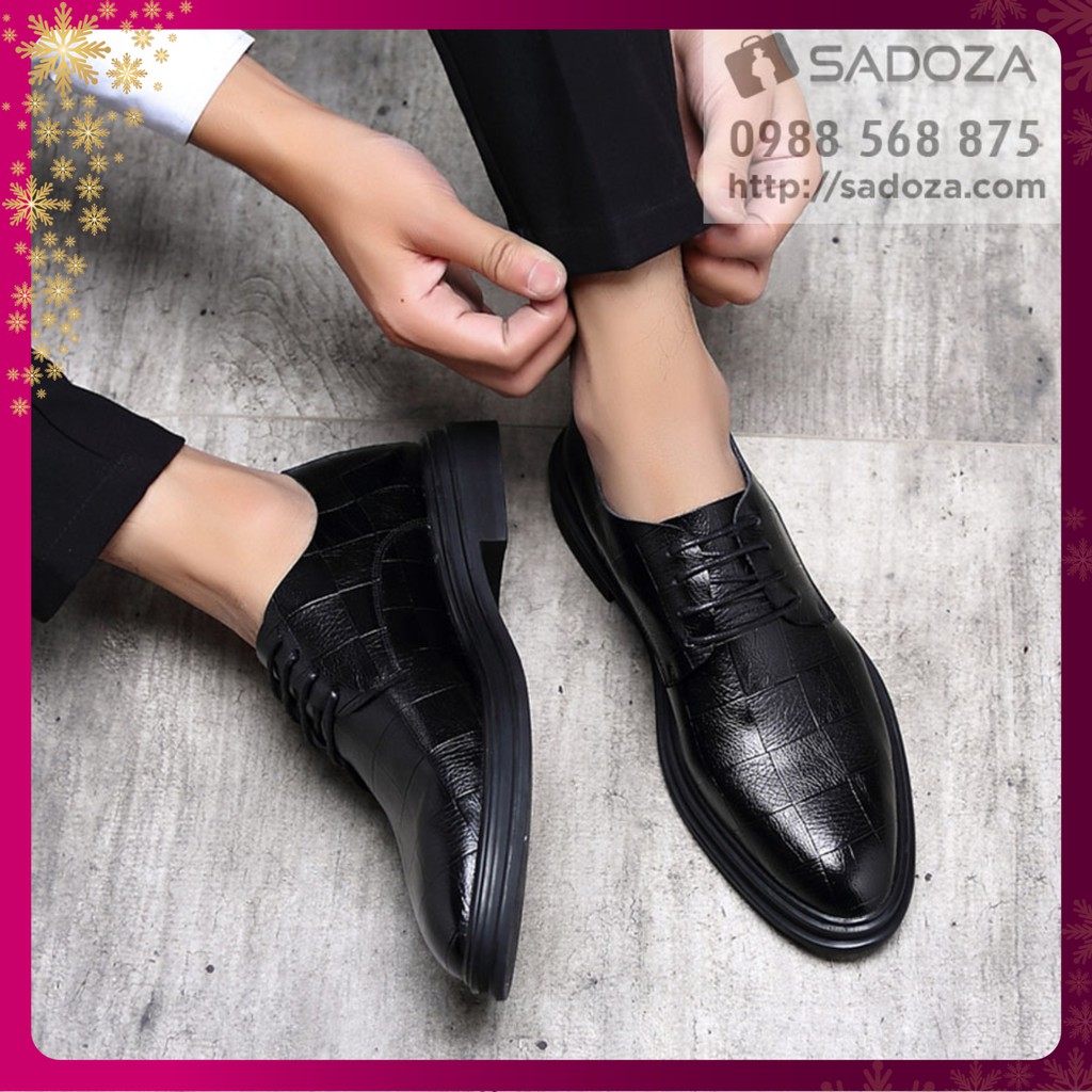 Giày Da Nam - FREESHIP - Giày Nam Công Sở Quý Ông Hiện Đại GD90 | BigBuy360 - bigbuy360.vn