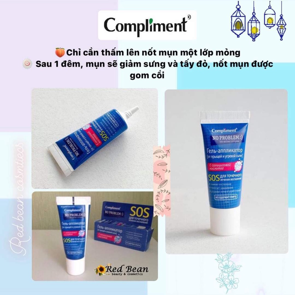 Gel Mụn Khẩn Cấp SOS Compliment No Problem 25ml