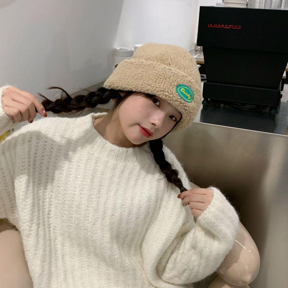 DARNELL Mũ beanie Trùm Đầu Chống Nắng Màu Trơn Thời Trang Thu Đông Cho Nữ