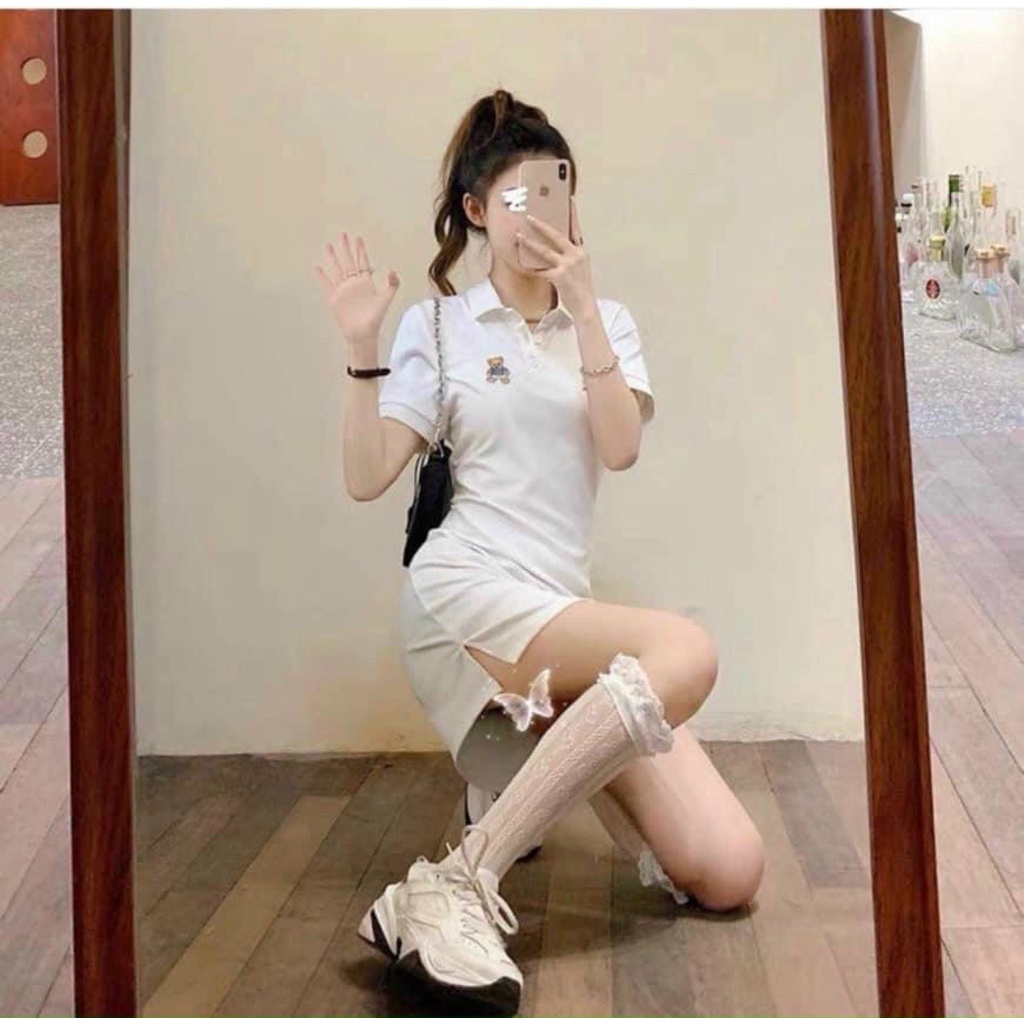Đầm body chữ A tay ngắn cho nữ từ dưới 55kg -đầm thời trang chất liệu mềm mịn cao cấp co giãn thời trang [Xuule fashion]