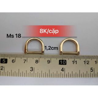 Khoen D size 1,2cm màu vàng - KD18